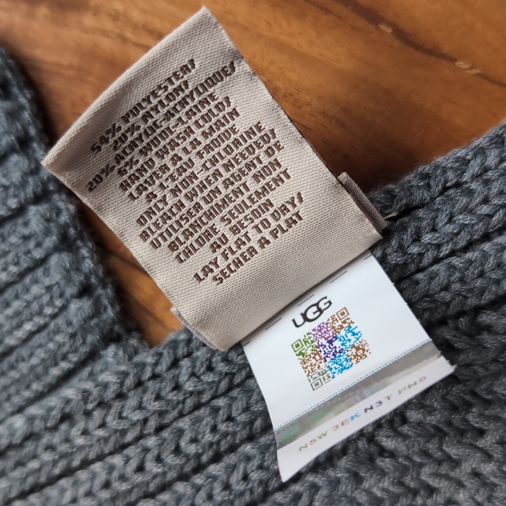 Ugg Australia Ribbed Knit Long Length Scarf Nwt ❤️ - Picture 7 of 7